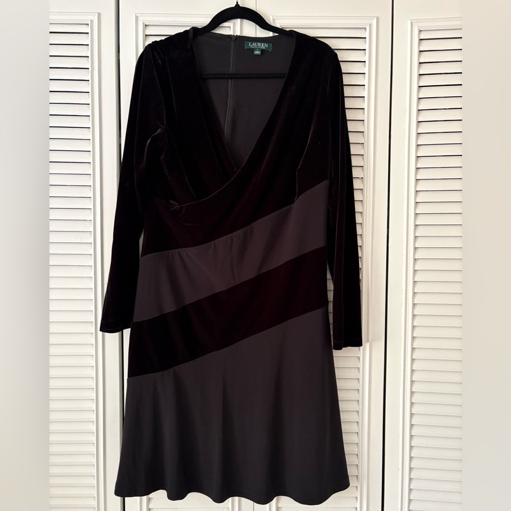 Elegant Black Velvet Dress